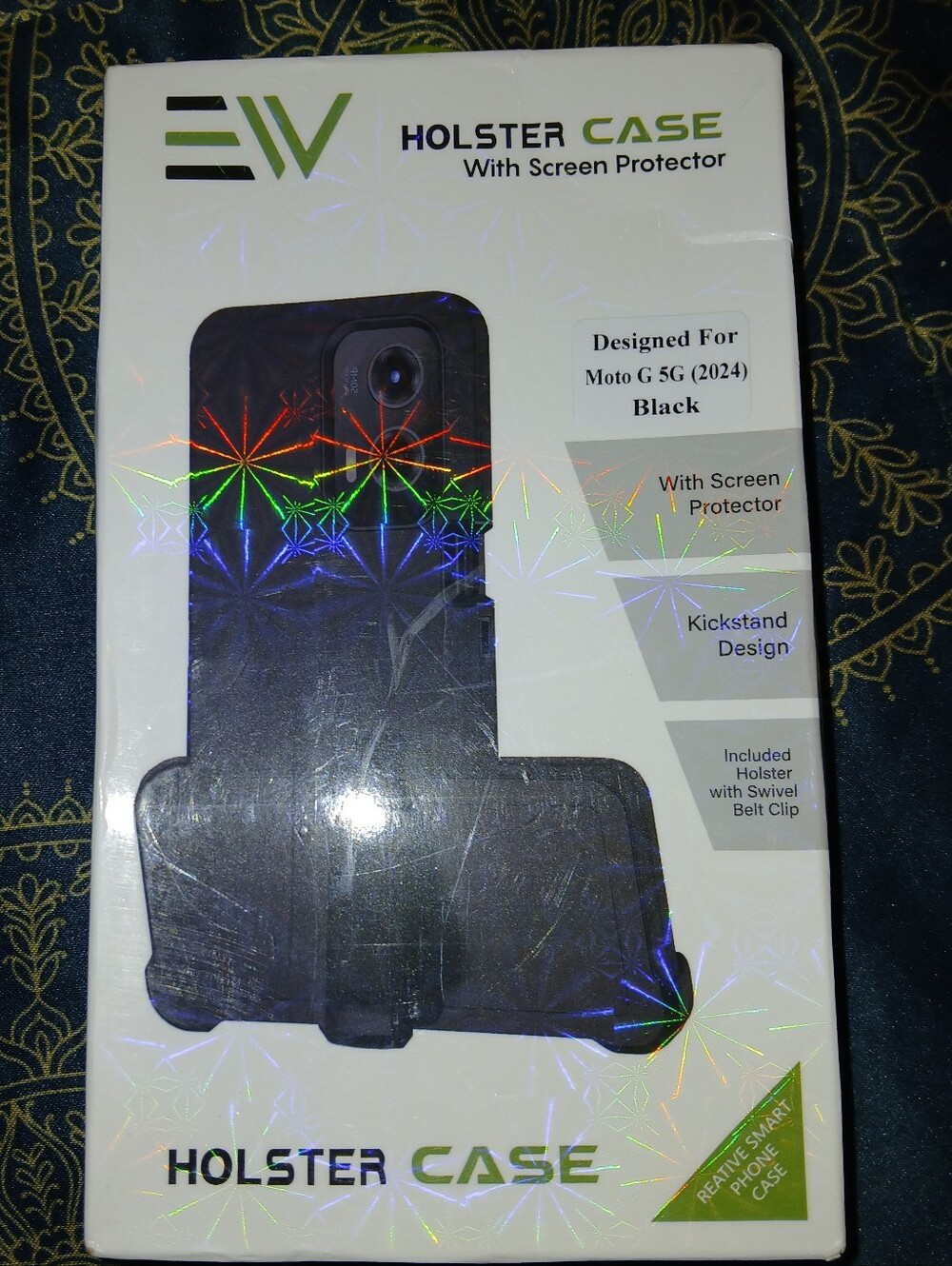 Holster Case for Moto G 5G (2024) - Black